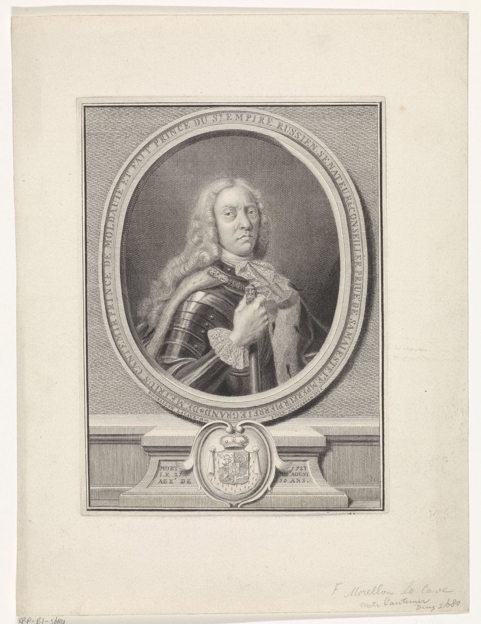 Porträt von Dimitrie Cantemir (1673-1723) von Francois Morellon la Cave