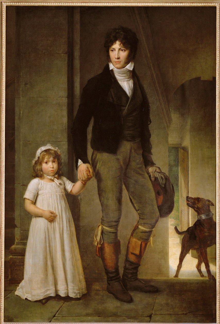 Der Maler Jean-Baptiste Isabey und seine Tochter Alexandrine von Francois Pascal Simon Baron Gerard