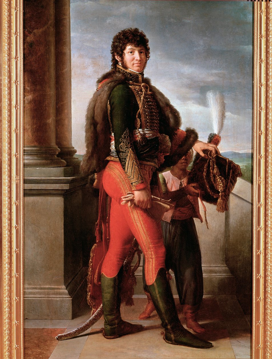 Porträt von Joachim Murat in Husarenuniform, Detail von Baron François Pascal Simon Gérard