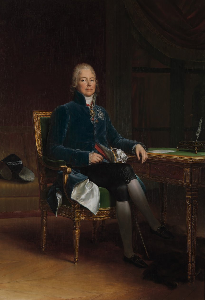 Charles Maurice de Talleyrand Périgord 1754-1838, Prinz von Bénévent, 1808 von Francois Pascal Simon Gerard