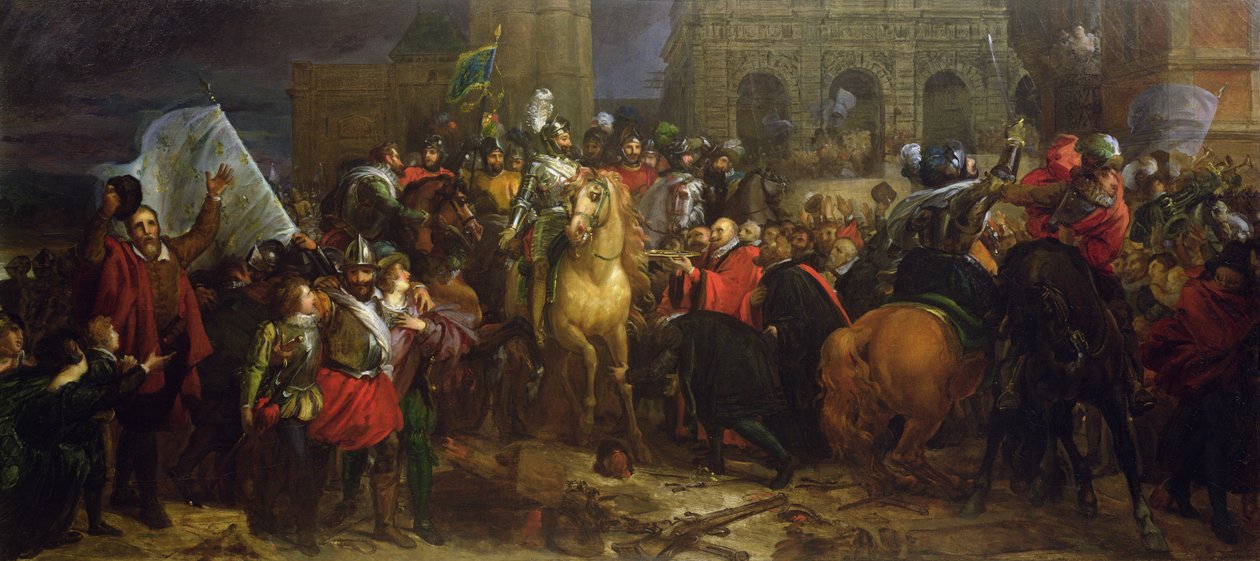 Der Einzug von Henri IV in Paris am 22. März 1594, ca. 1816 von Francois Pascal Simon Gerard