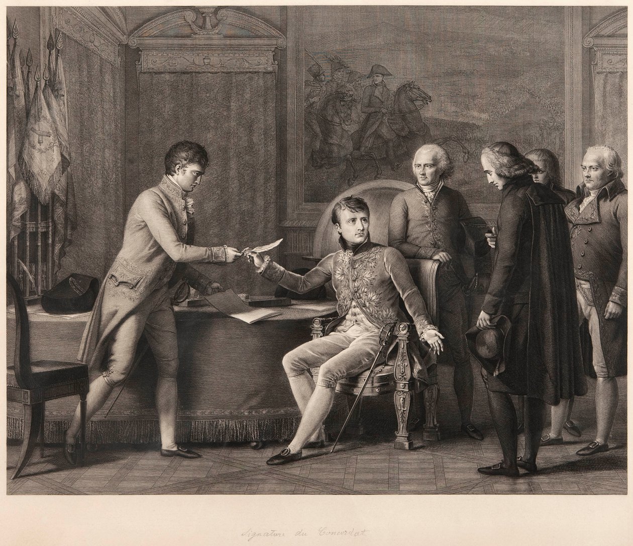 Die Unterzeichnung des Konkordats zwischen Frankreich und dem Heiligen Stuhl am 15. Juli 1801 von Francois Pascal Simon Gerard