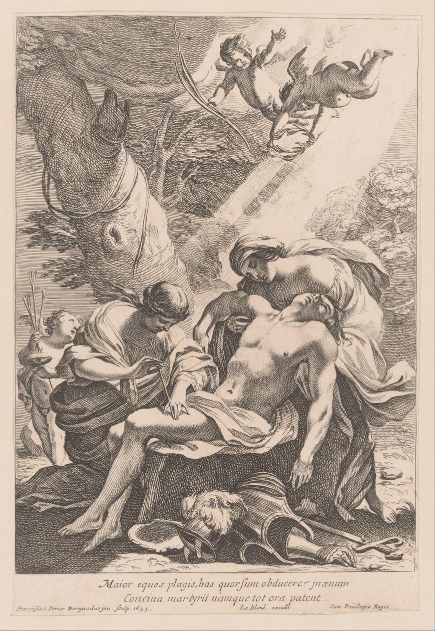 Martyrium des heiligen Sebastian von Francois Perrier