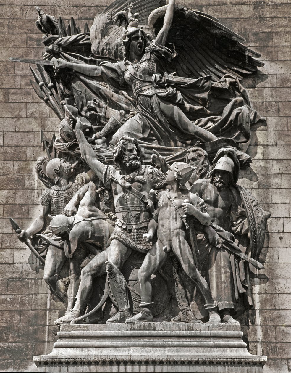 Abreise der Freiwilligen von 1792 oder La Marseillaise (Steinrelief) von Francois Rude