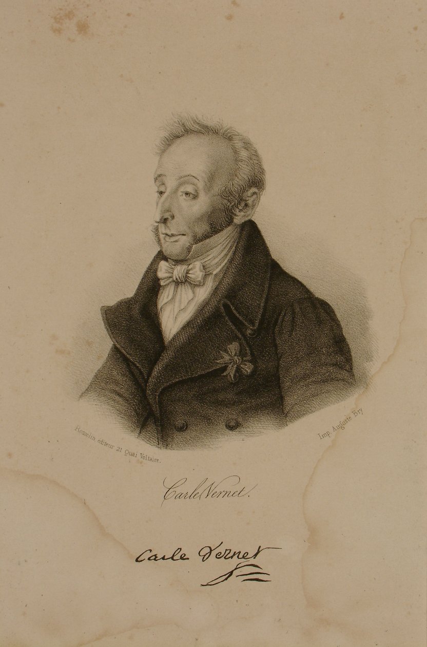 Antoine Charles Horace Vernet, bekannt als Carle Vernet (1758-1836) von Francois Seraphin Delpech