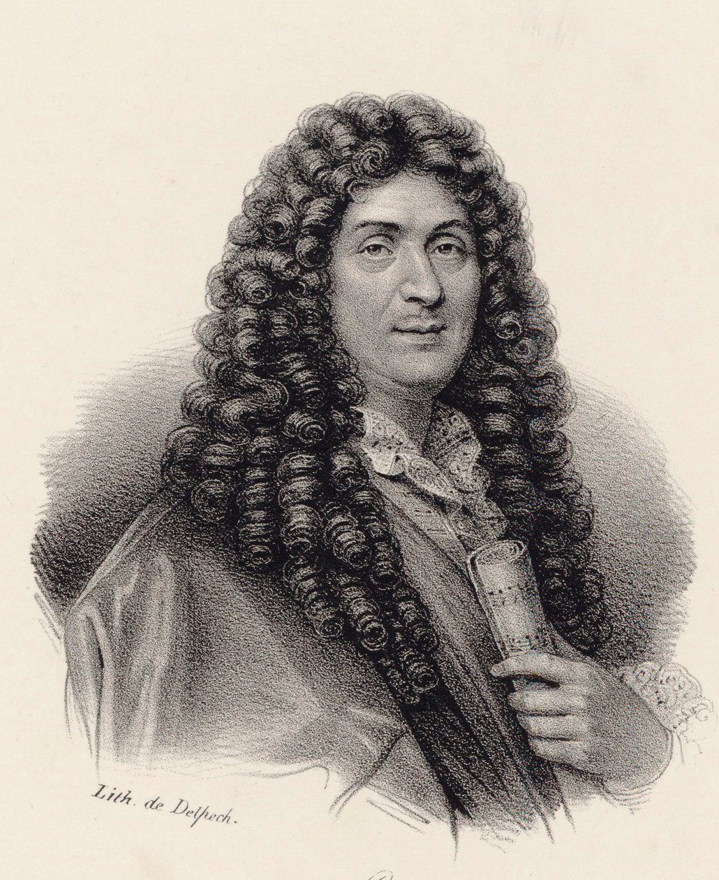 Porträt des Komponisten Jean-Baptiste Lully 1632-1687 von Francois Seraphin Delpech