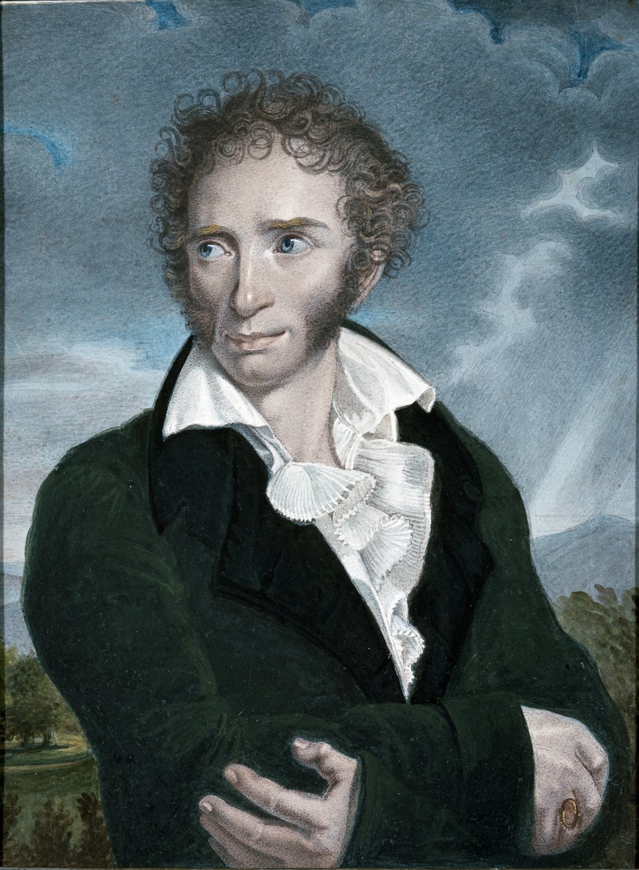 Porträt von Ugo Foscolo von Francois Xavier (after) Fabre