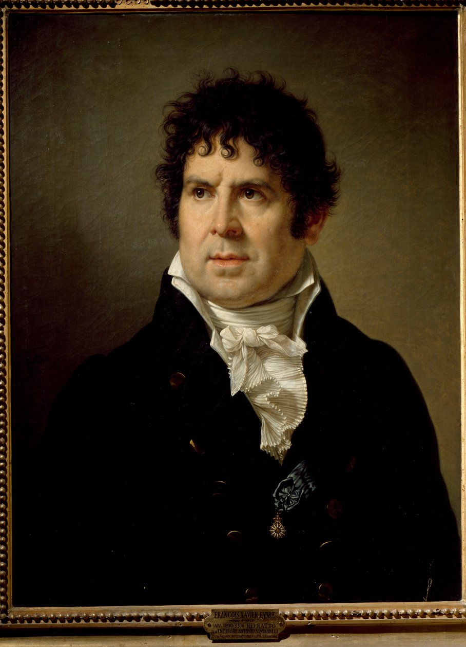 Porträt des Graveurs Giovanni Antonio Santarelli von Francois Xavier Fabre