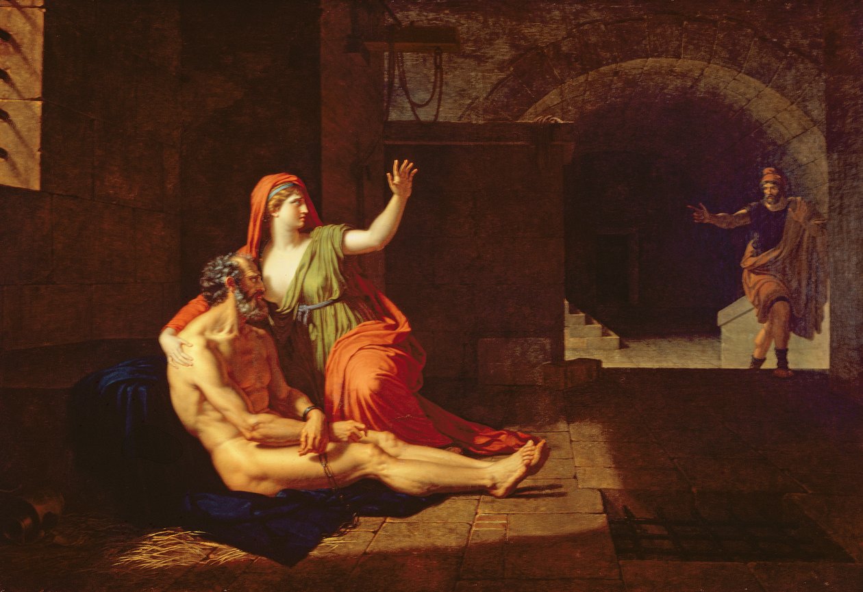Römische Nächstenliebe (Cimon und Pero) 1800 von Francois Xavier Fabre