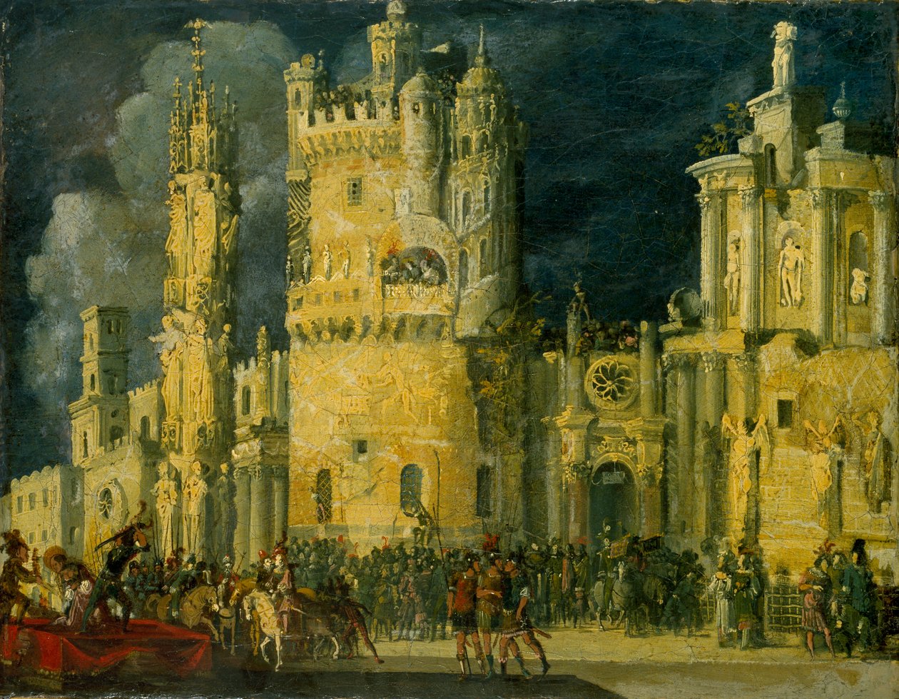 Das Martyrium einer weiblichen Heiligen, frühes 17. Jahrhundert von Francois de Nome