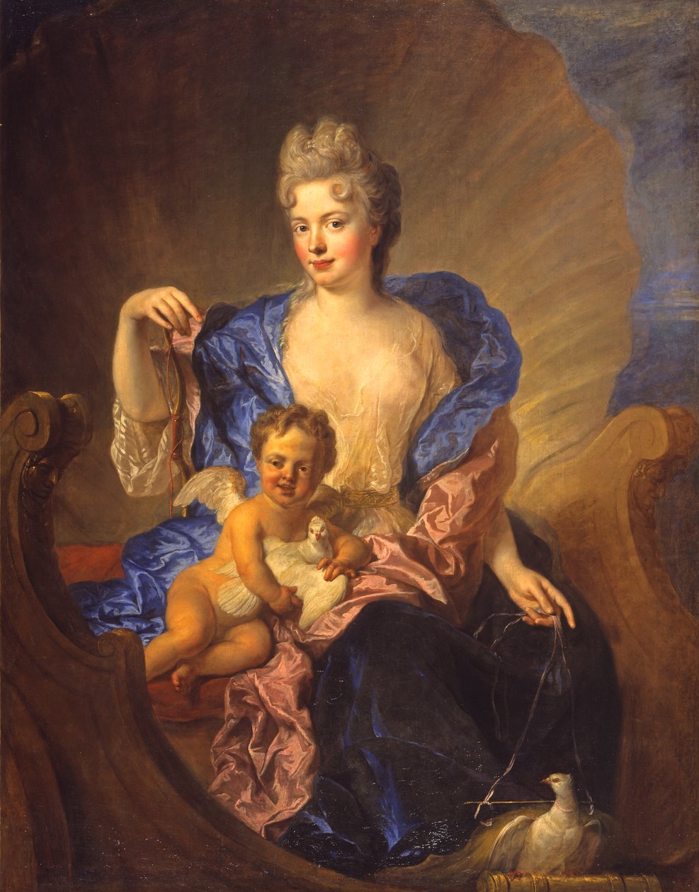 Die Gräfin von Cosel und ihr Sohn als Venus und Amor, ca. 1712-1715 von Francois de Troy