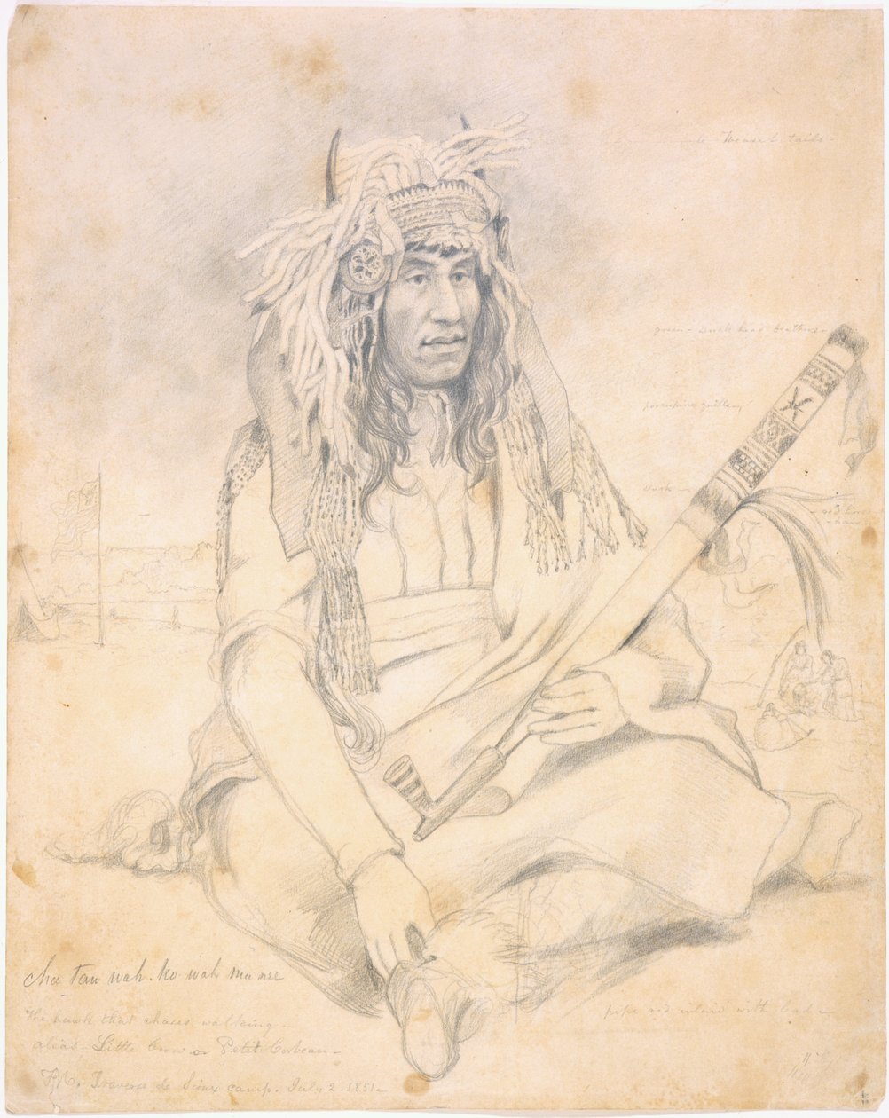 Kleine Krähe, 1851 von Frank Blackwell Mayer