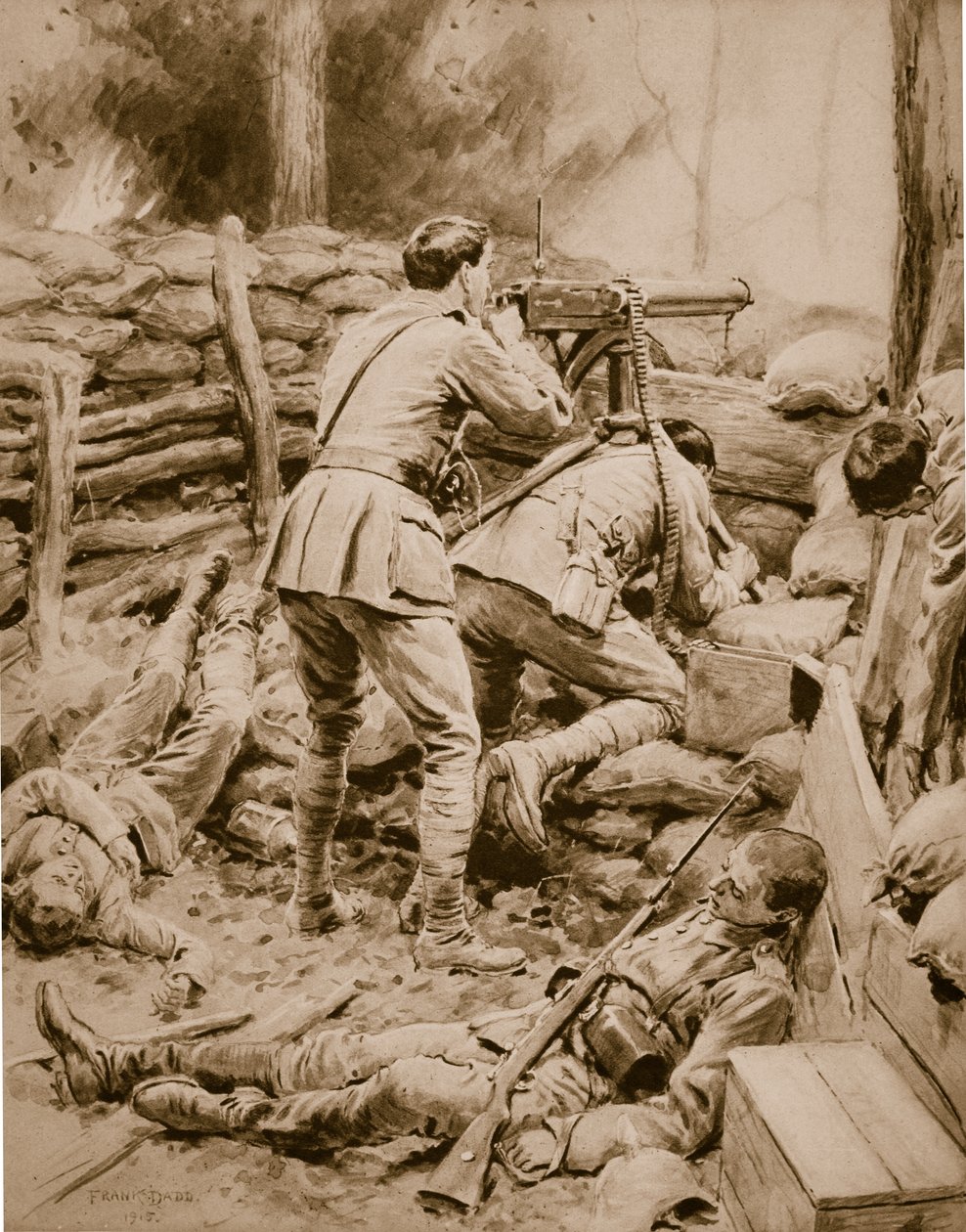 Leutnant Campbell und Private Vincent, Kanadier, am 