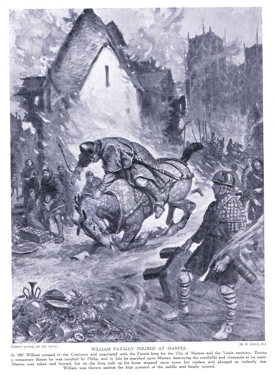 William tödlich verletzt in Nantes, 1920er Jahre von Frank Gillett