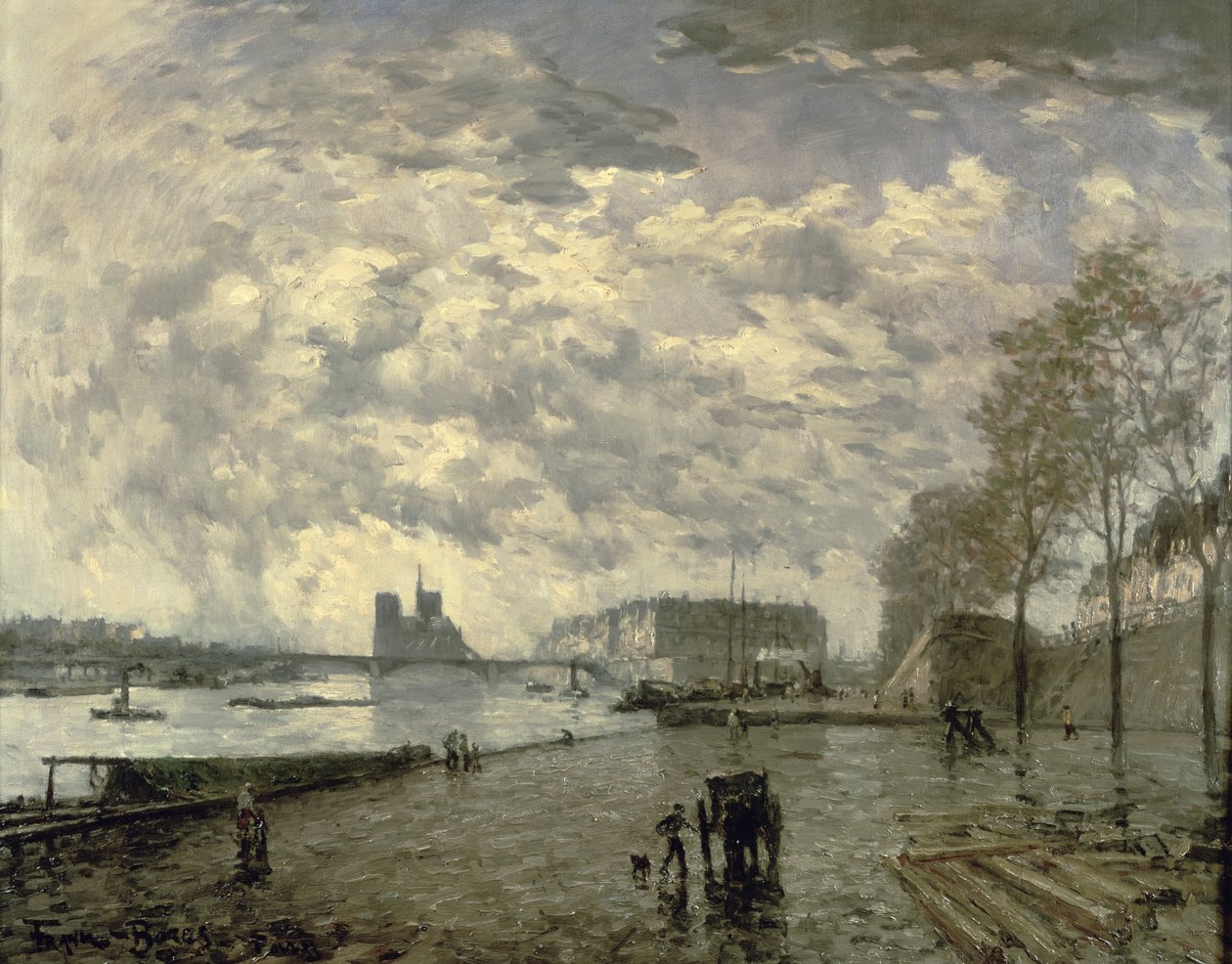 Die Seine und Notre Dame von Frank Myers Boggs