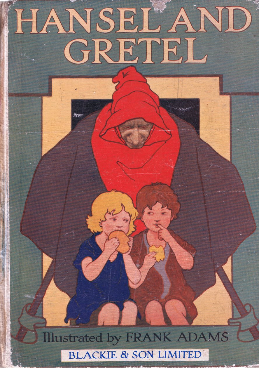 Vorderseite, aus Hänsel und Gretel, veröffentlicht von Blackie & Son Limited, ca. 1940 von Frank Adams