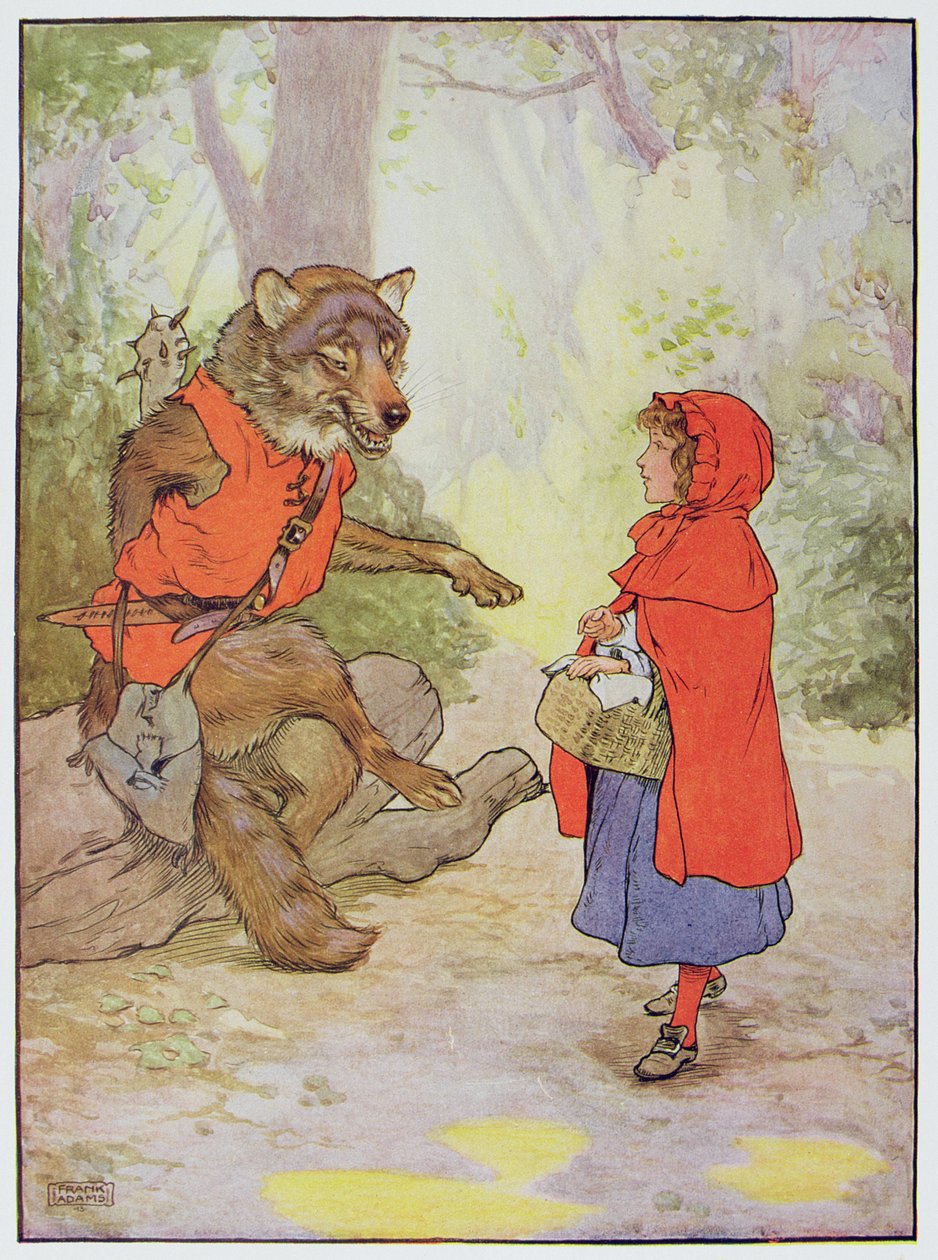 Rotkäppchen und der Wolf, Illustration aus 