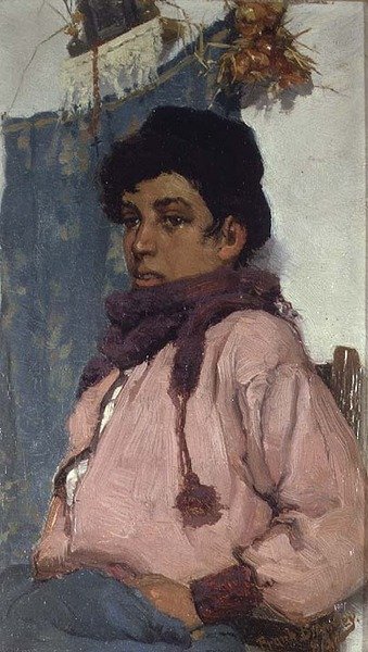 Der italienische Fischerjunge von Frank Bramley