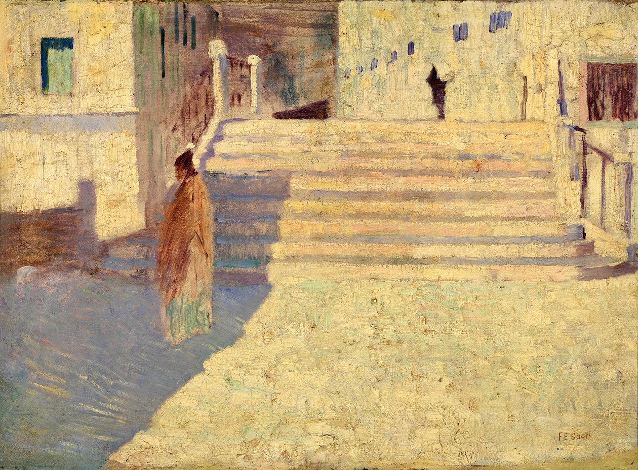 Frauen bei den Treppen Nr. II von Frank Edwin Scott