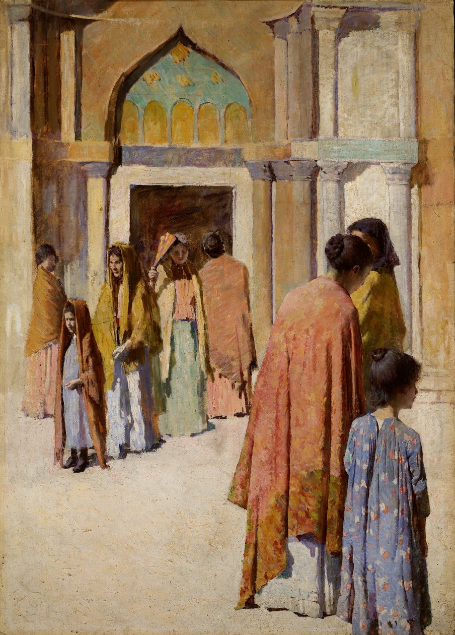 Frauen bei den Treppen Nr. I von Frank Edwin Scott
