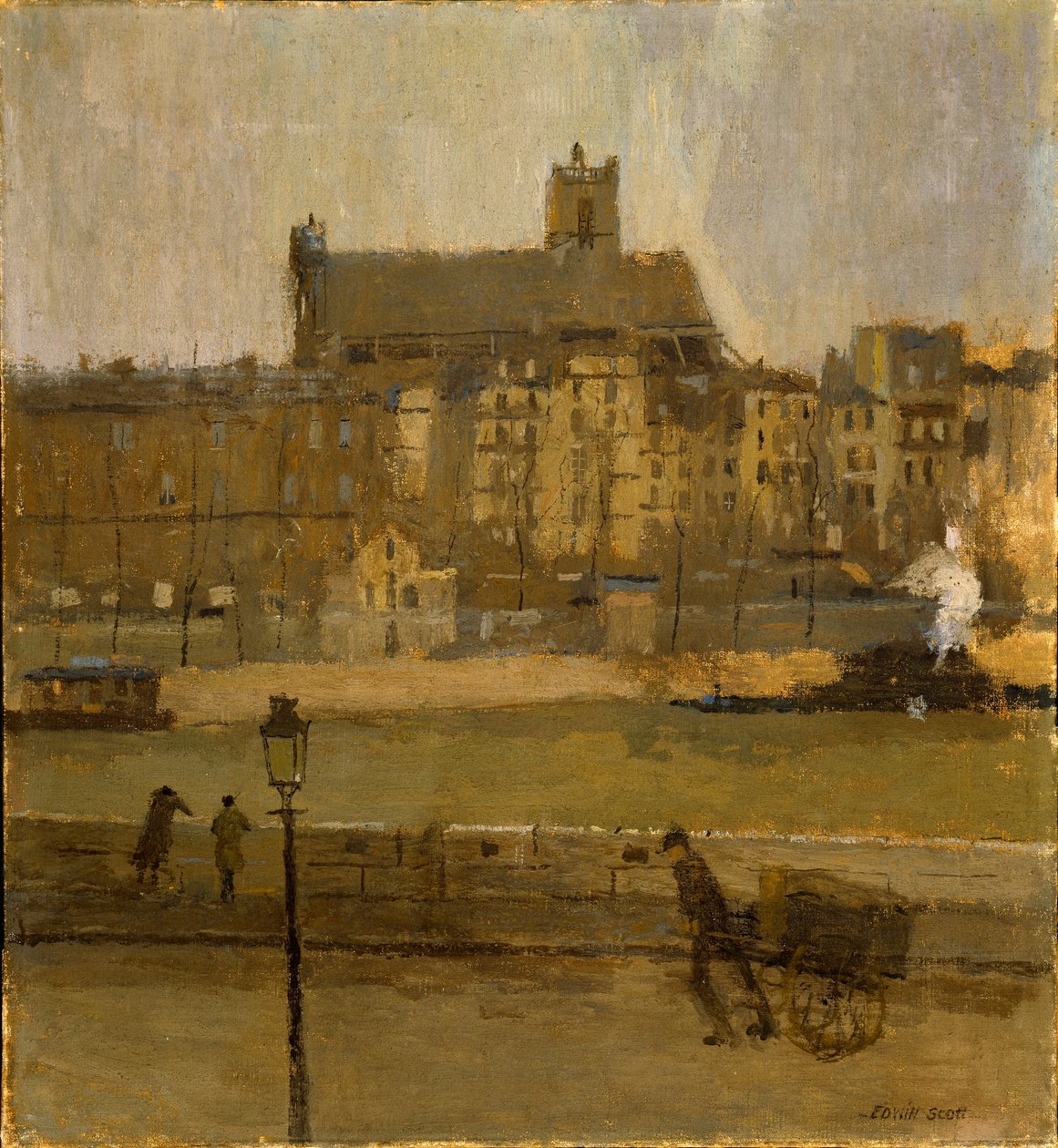 Quai de la Seine, Eglise St. Gervais von Frank Edwin Scott