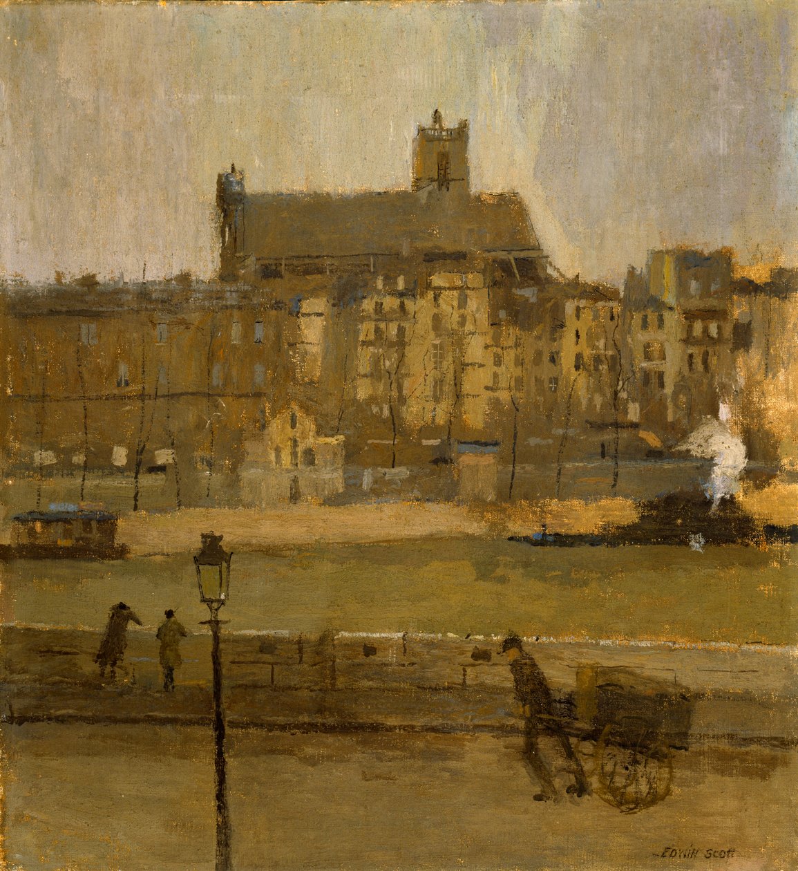 Quai de la Seine, Eglise St. Gervais von Frank Edwin Scott