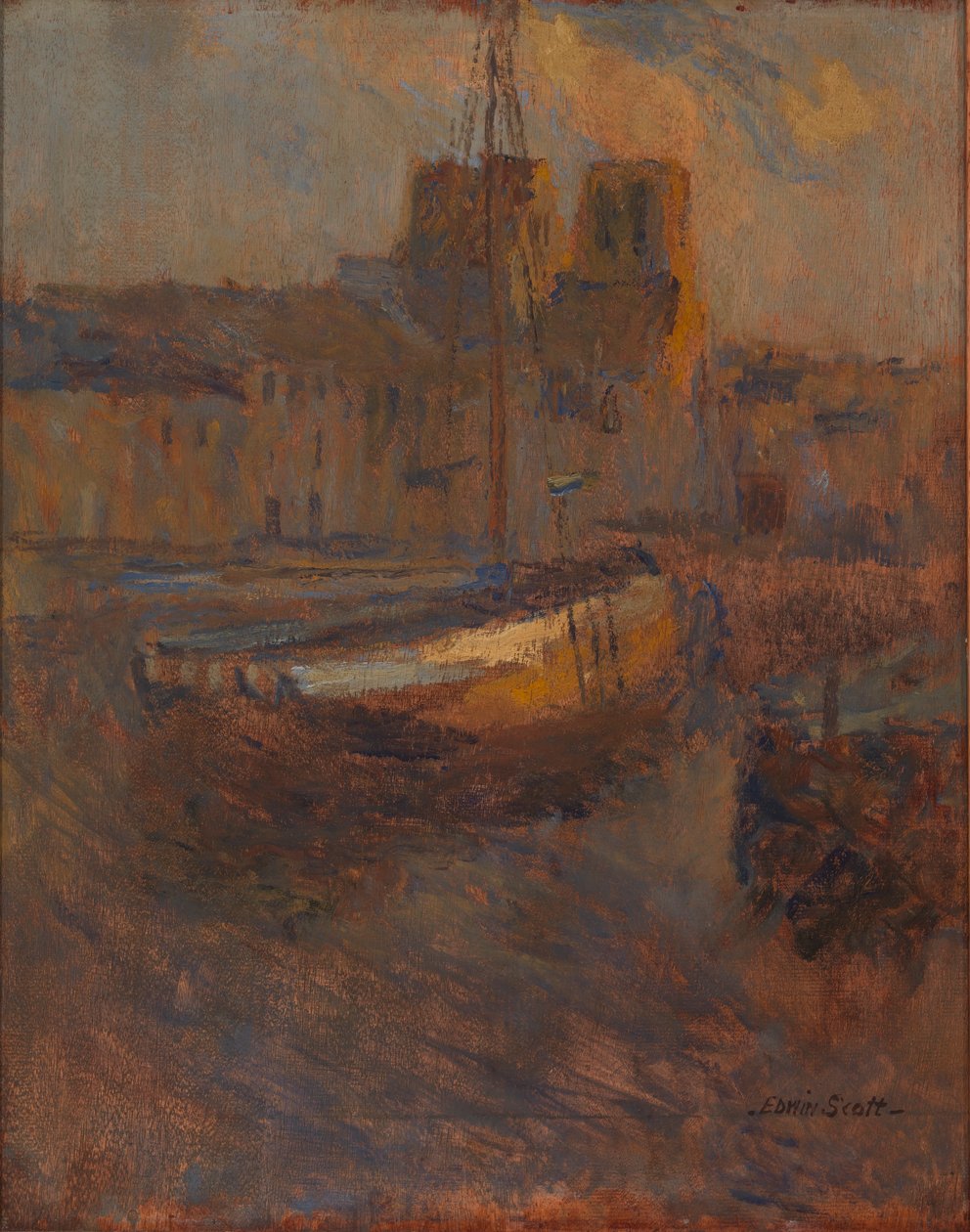 Schiffe vor Anker, Cherbourg Nr. II von Frank Edwin Scott
