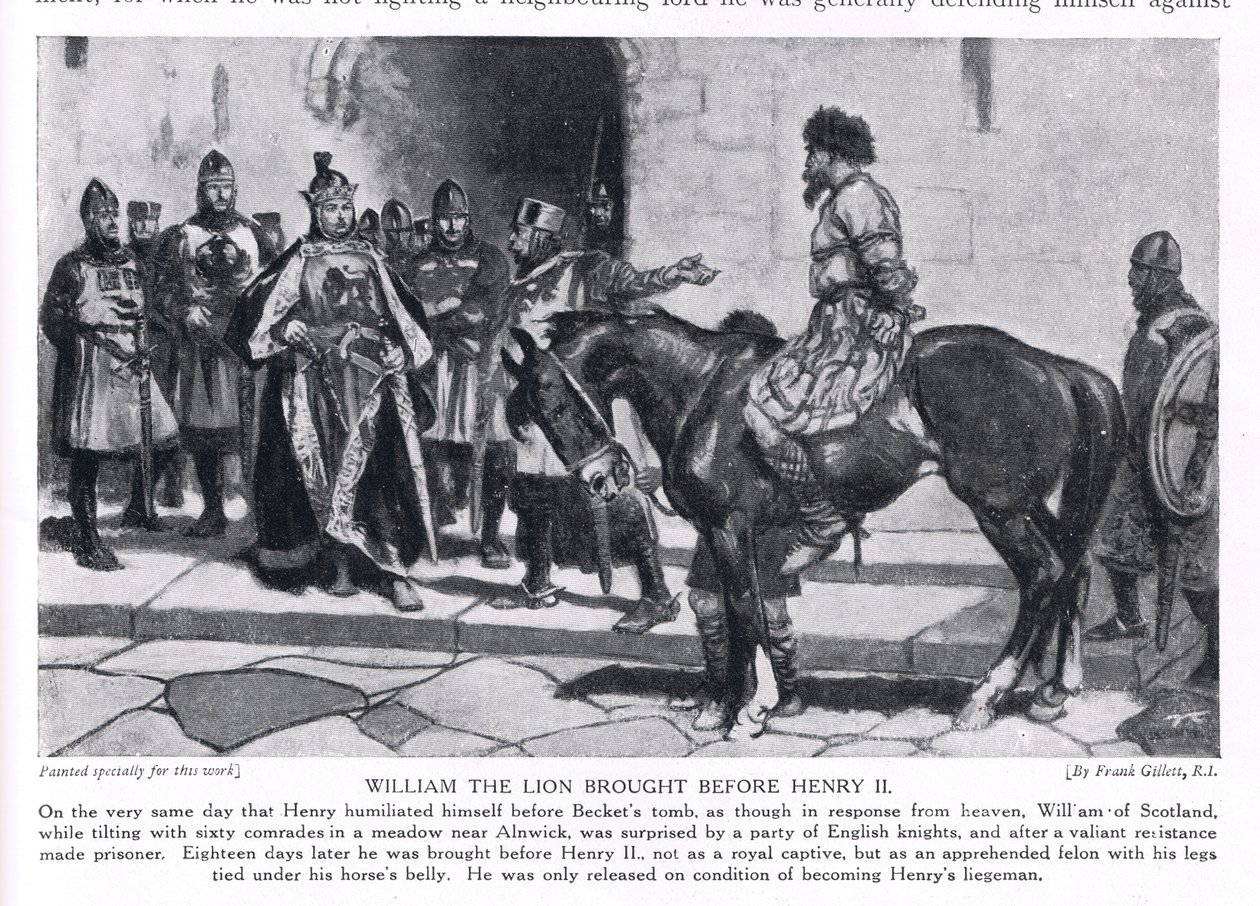Wilhelm der Löwe vor Heinrich II., 1920er von Frank Gillett