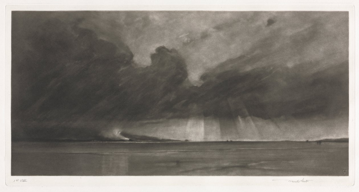 Wolkenmarsch über den Sands of Dee von Frank Short