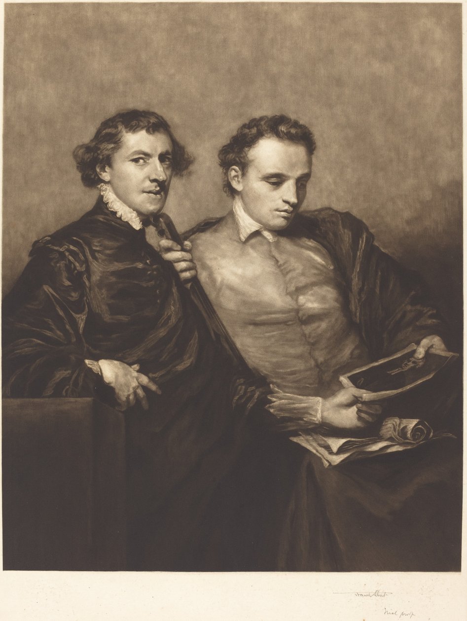 Porträt von zwei Herren von Frank Short, after Sir Joshua Reynolds