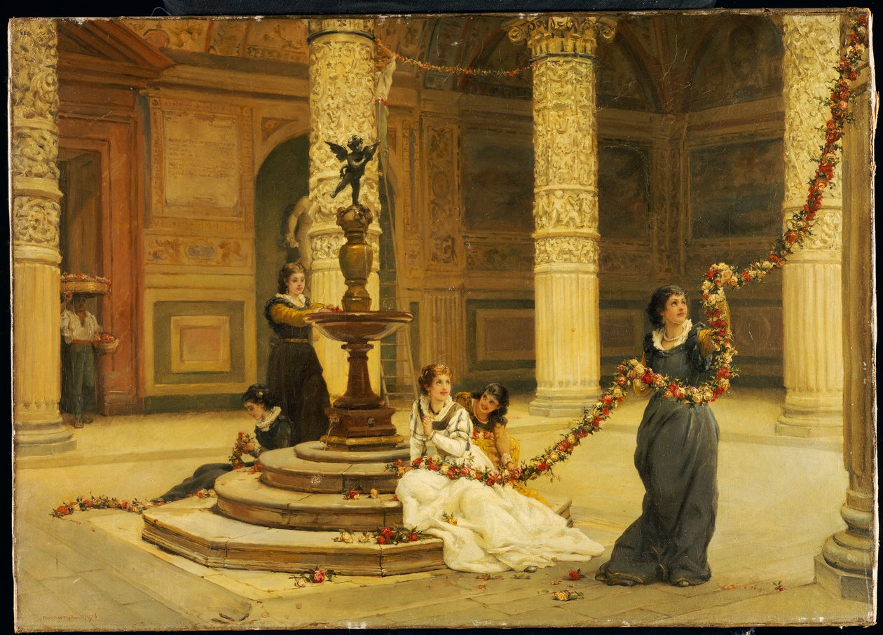Der Morgen des Festivals - Zentralitalien, 1876 von Frank William Warwick Topham