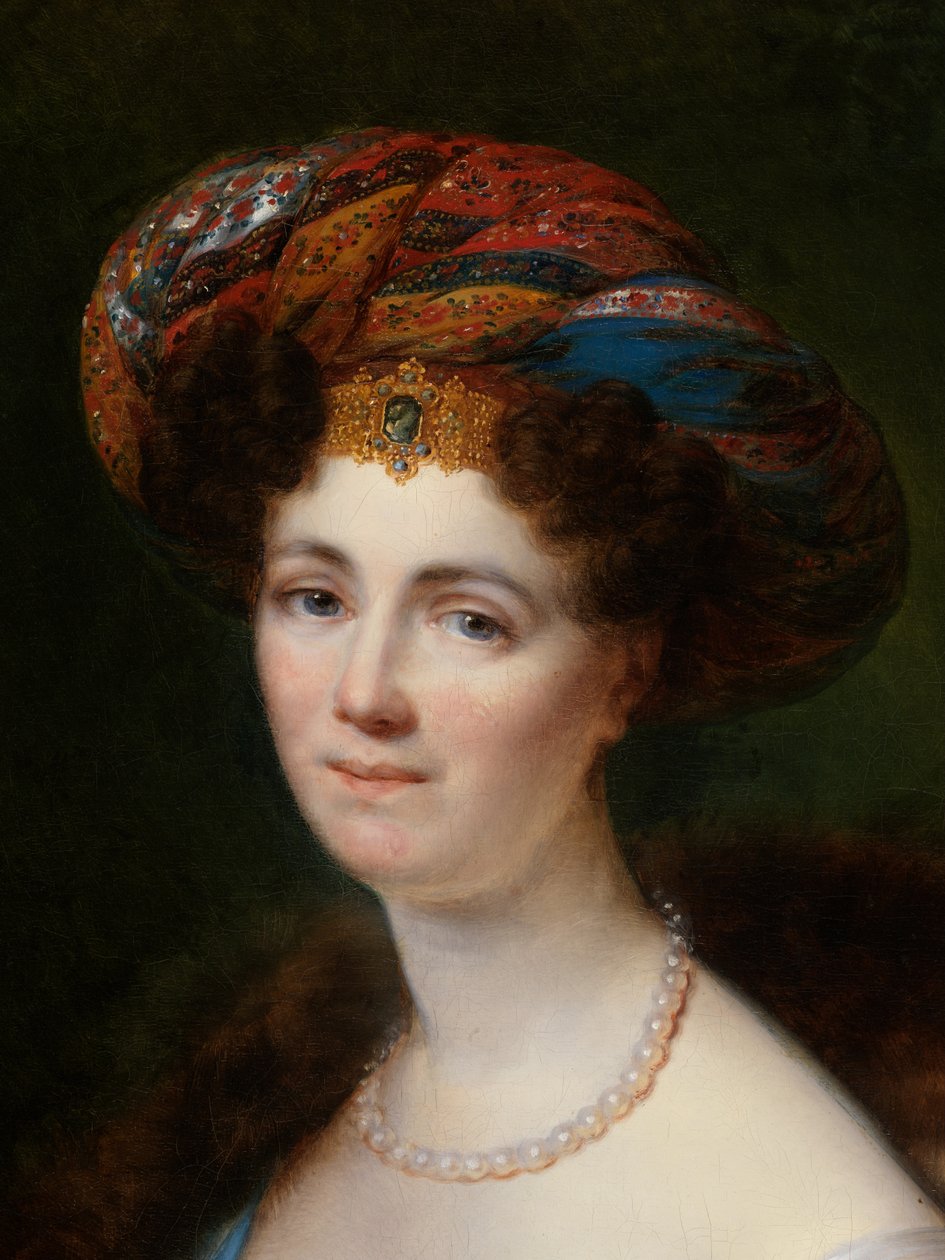 Porträt von Josephine Victoire Meslier-Duvey (Detail) von François Joseph Kinsoen
