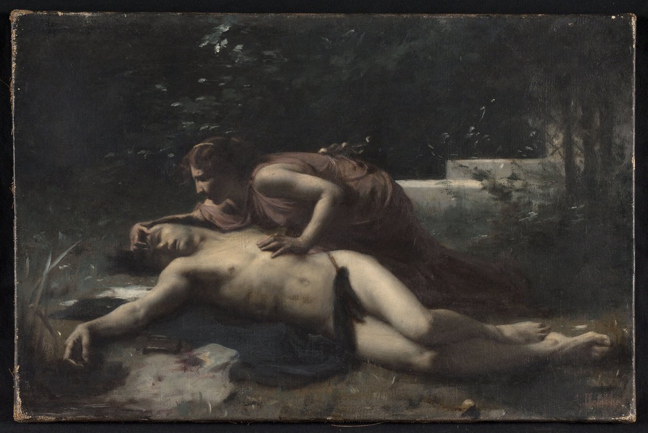 Pyramus und Thisbe, ca. 1875 von François Alfred Delobbe