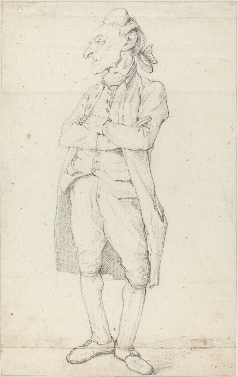 Ein Gentleman steht mit verschränkten Armen von François André Vincent