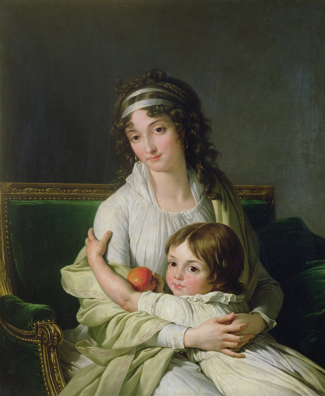 Porträt vermutlich von Madame Jeanne-Justine Boyer-Fonfrede und ihrem Sohn Henri von François André Vincent