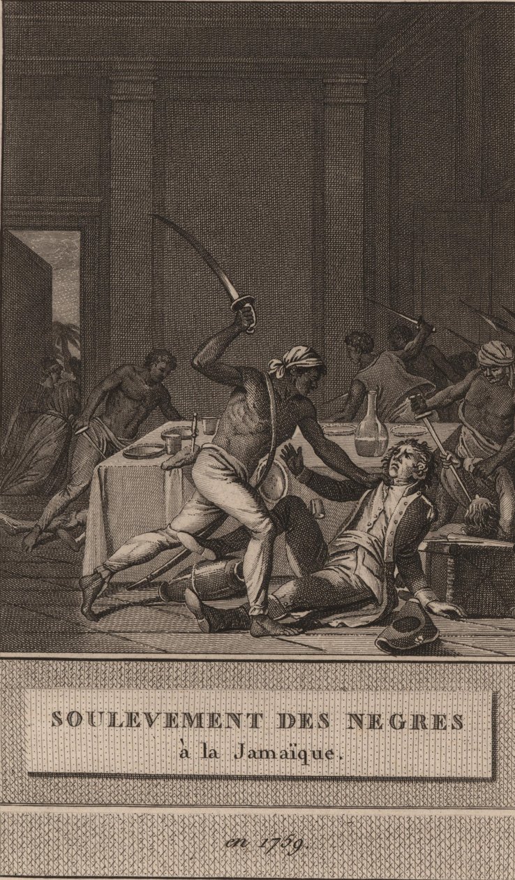 Aufstand der schwarzen Sklaven in Jamaika im Jahr 1760 von François Anne David
