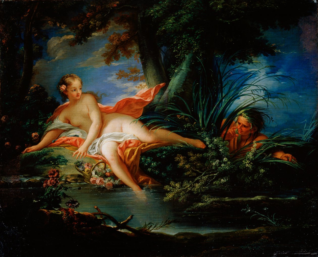 Ein erschrockener Badender, 1736 von François Boucher