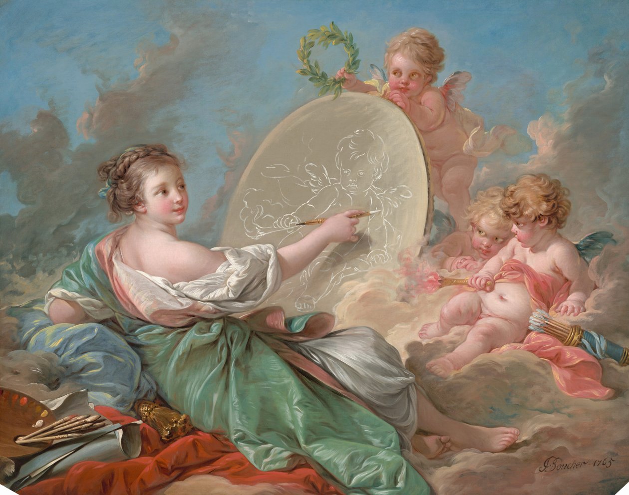 Allegorie der Malerei, 1765 von François Boucher