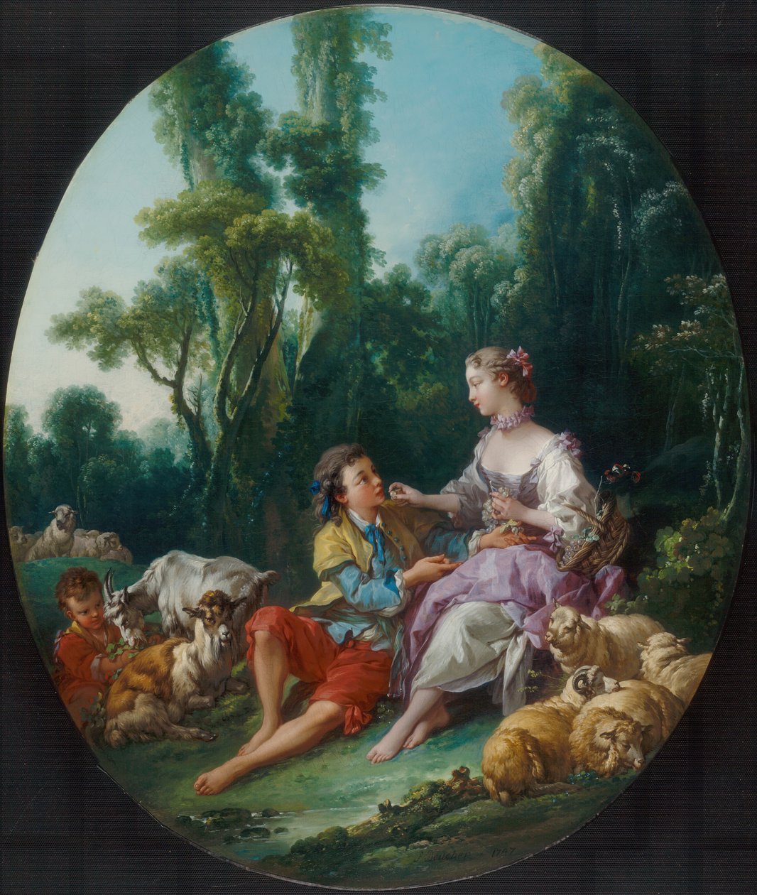 Denken sie an die Traube Pensent-ils au raisin, 1747 von François Boucher