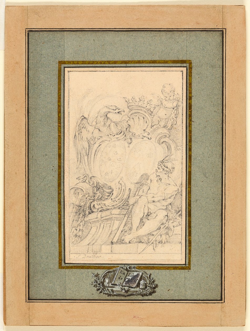 Wappenbuch für Crozat, Baron de Thiers von François Boucher