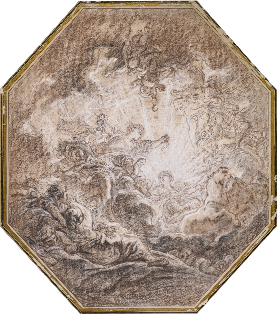 Aurora kündigt die Ankunft der Morgensonne an von François Boucher