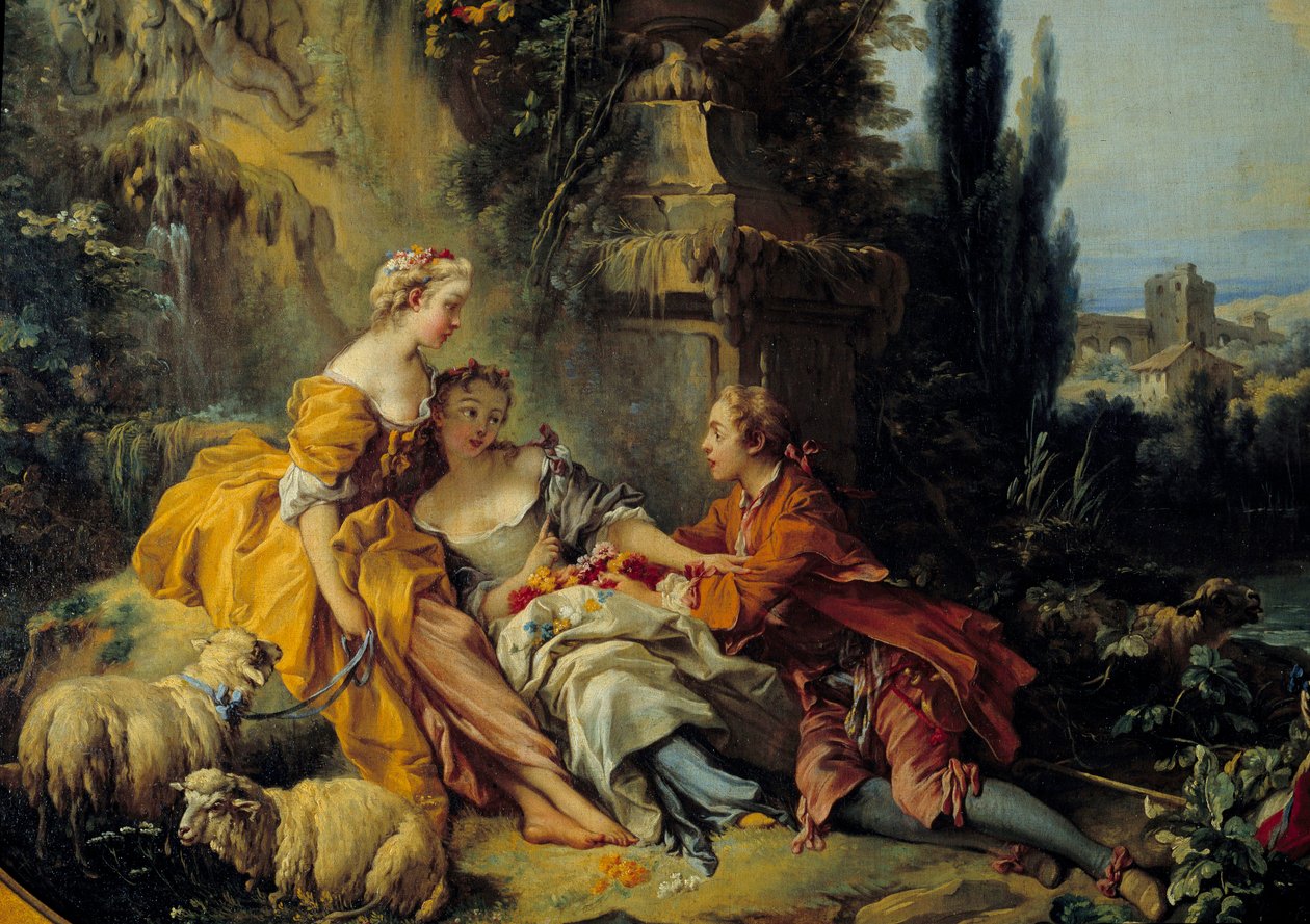 Ländliches Gespräch von François Boucher