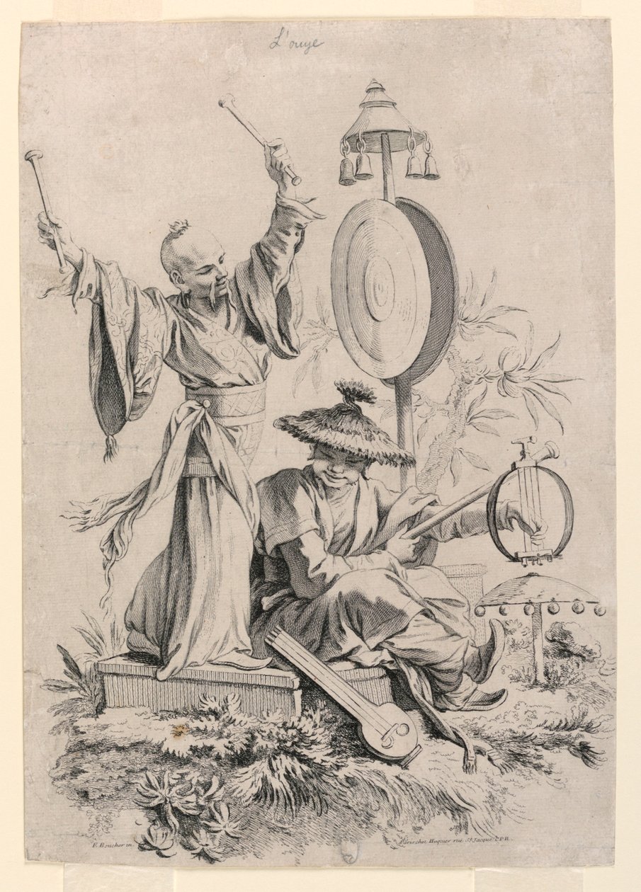 Das Gehör aus der Serie Die Fünf Sinne von François Boucher