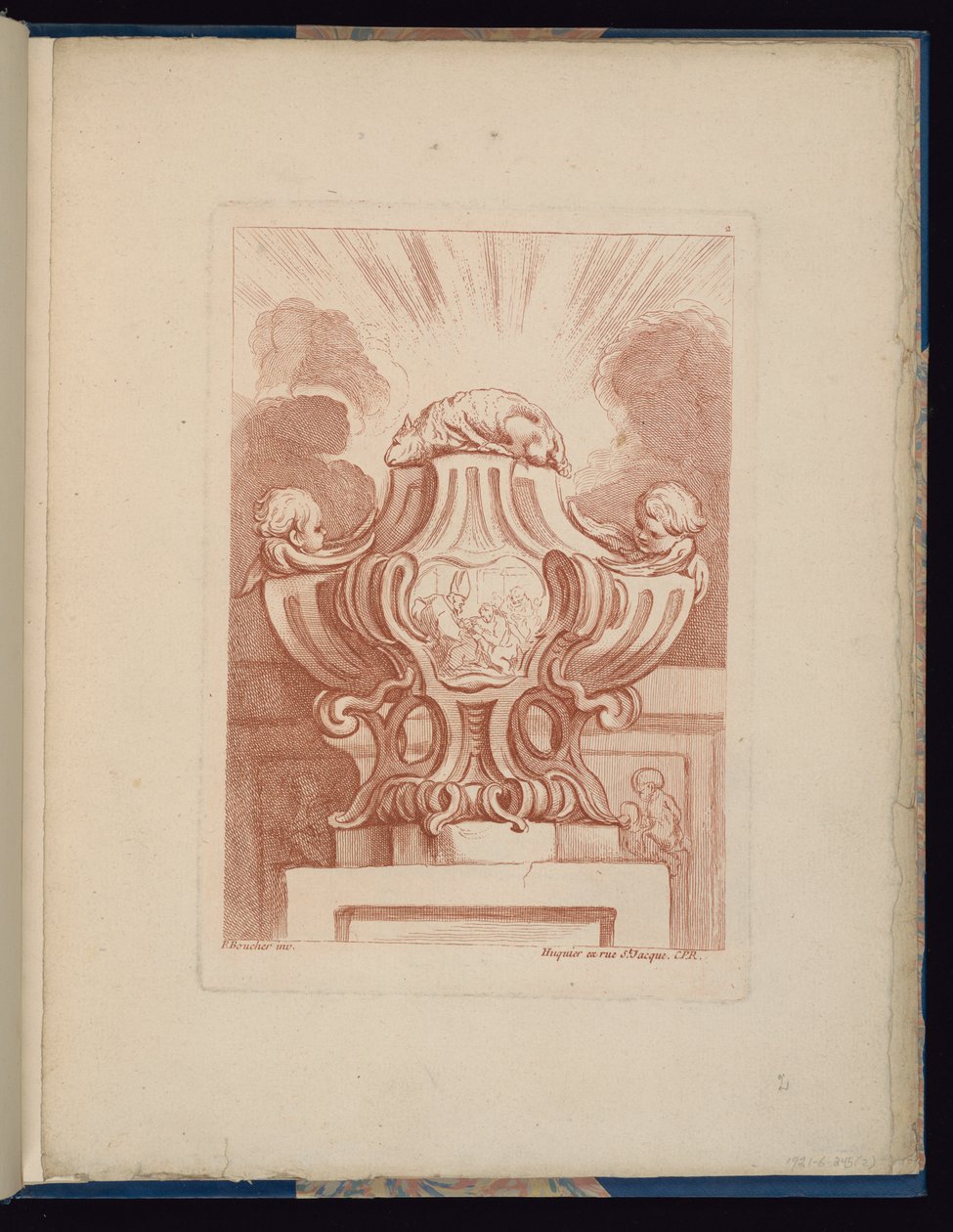 Tafel 2, Buch der Vasen von François Boucher