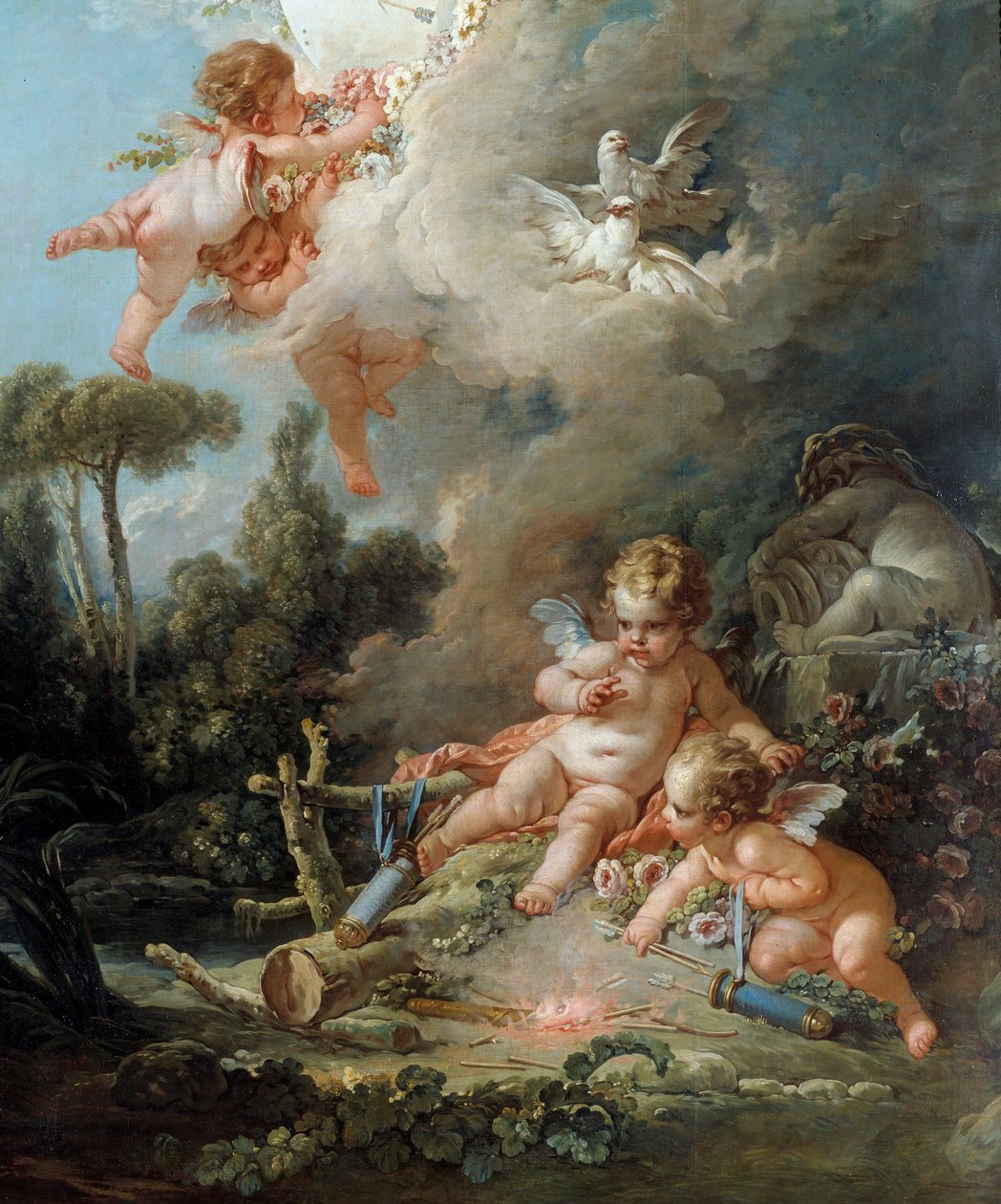 Der Engel (Detail) von François Boucher