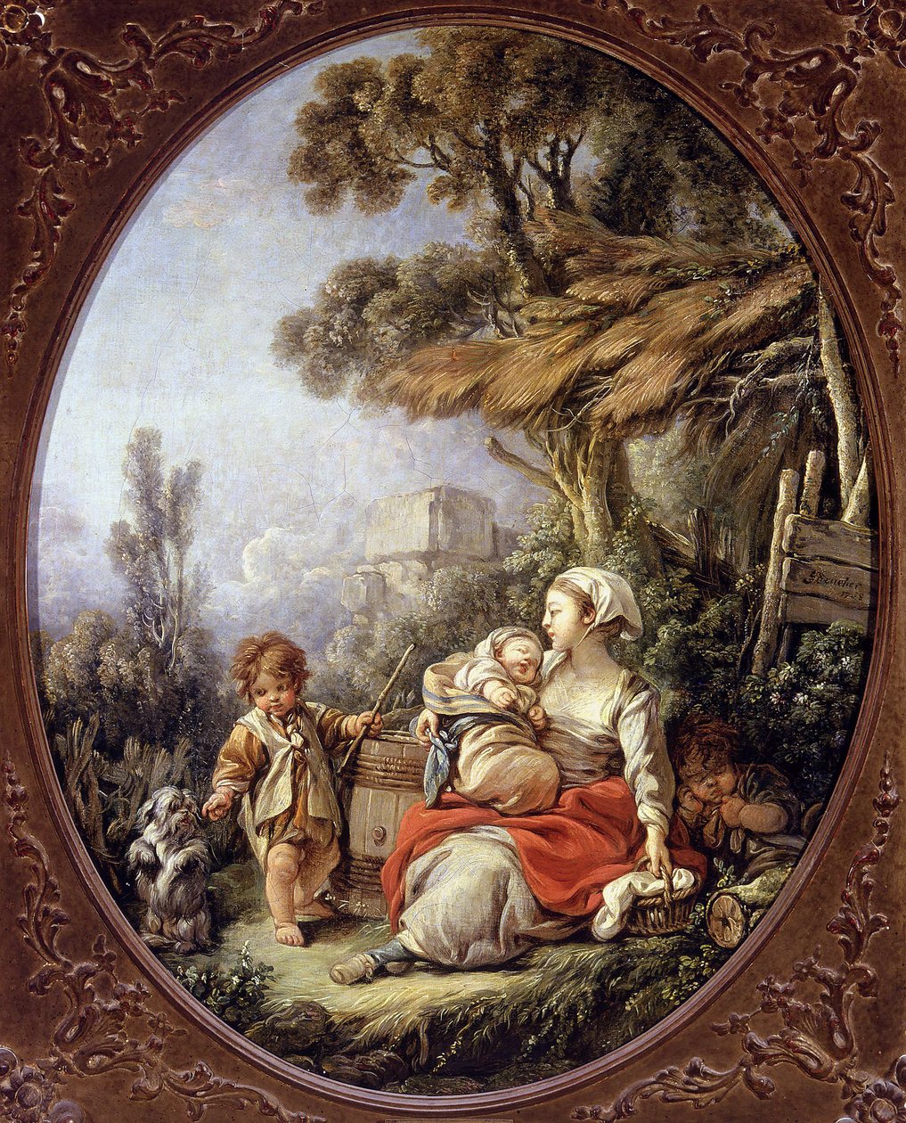 Der Tanz der kleinen Hunde von François Boucher