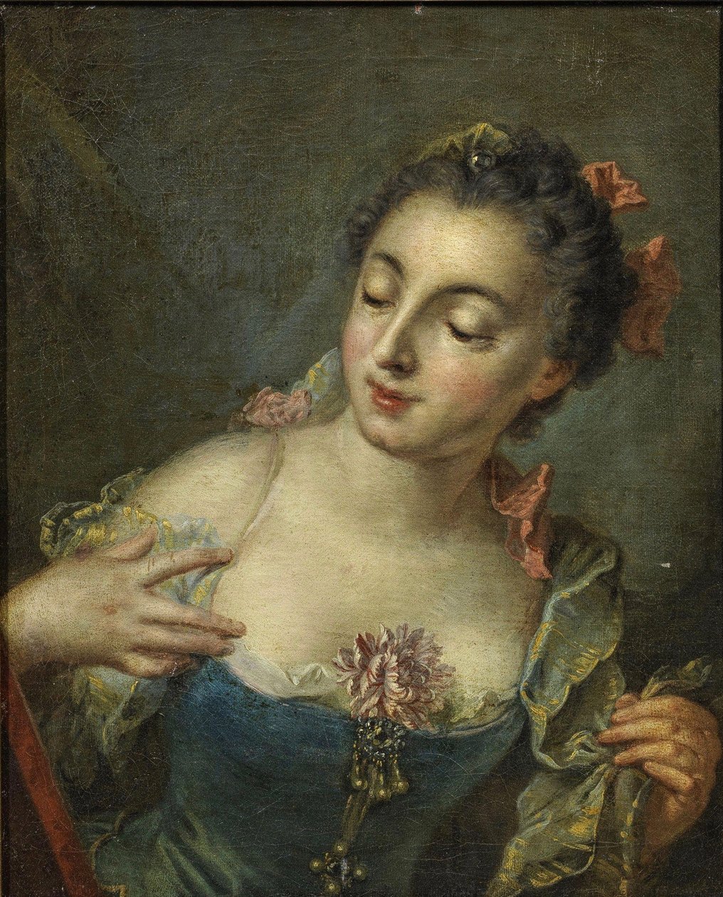 Junge Dame nach links von François Boucher