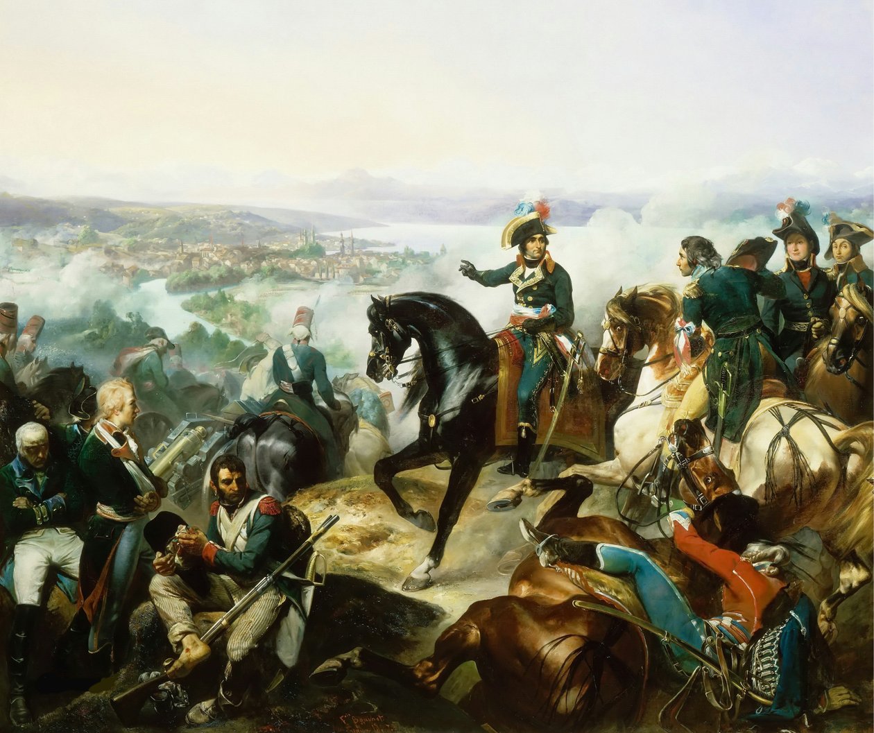 Bataille de Zurich, le 25 septembre 1799 von Francois Bouchot