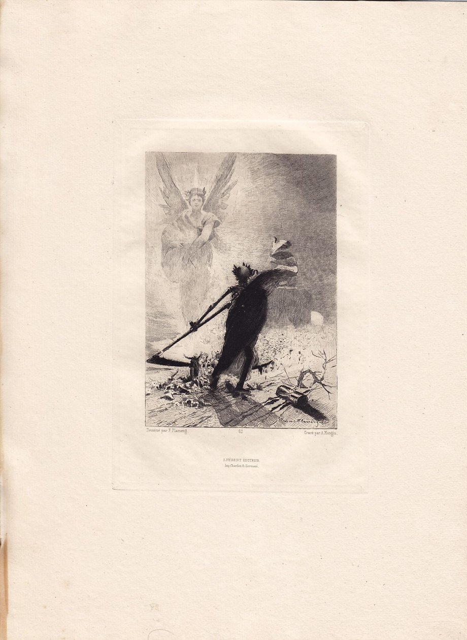 François Flameng - Victor Hugo - Les Contemplations - La Faucheuse von Francois Flameng