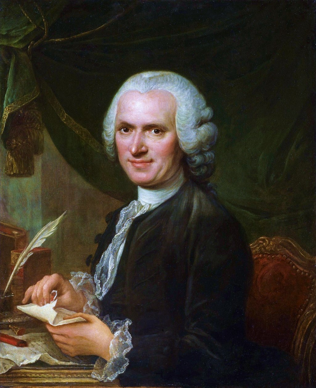 Porträt von Jean-Jacques Rousseau (1712-1778) von Francois Guérin